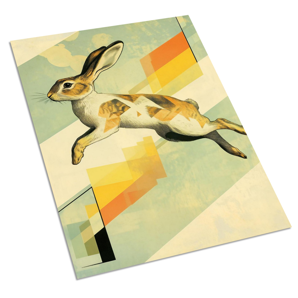 Rabbit in Motion - Easter Glitch